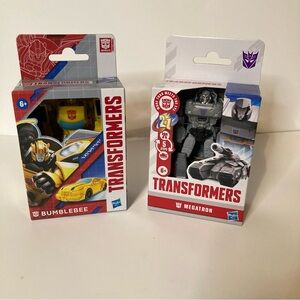 Hasbro Transformers Bumblebee Yellow Megatron Gray Figure Collectible Authentic